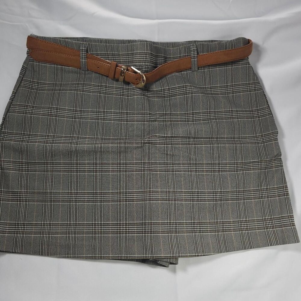 Unbranded Women's Brown and Grey Skirt